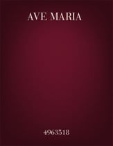 Ave Maria SA choral sheet music cover